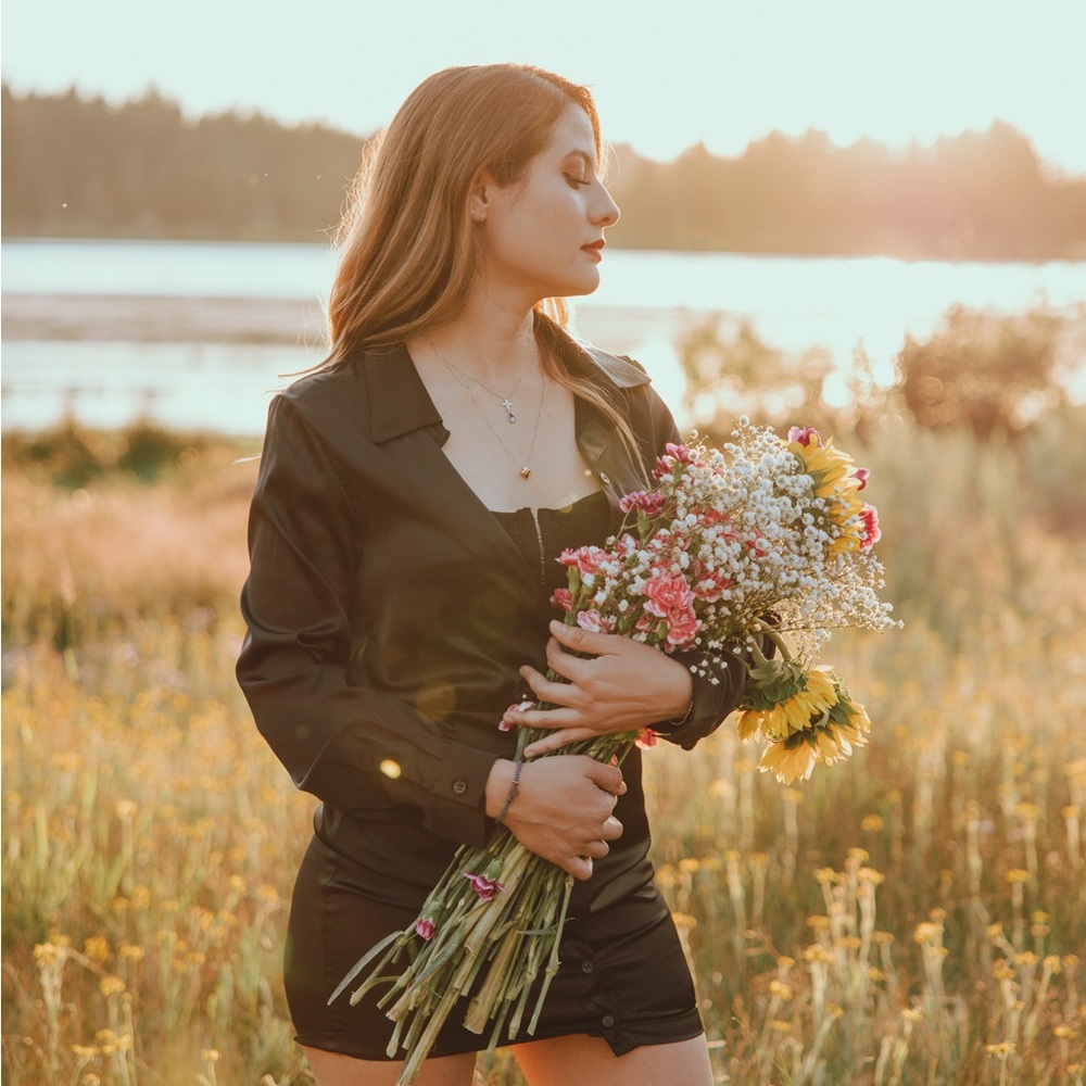 Black button up shirt dress with corset